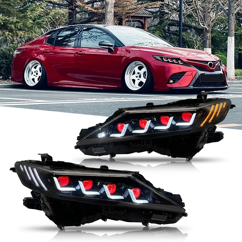 Фонари головного света для Toyota Camry 2018-2024, 8 линз, DRL, поворотный сигнал с дьявольскими глазами
Фонари головного света для Toyota Camry 2018-2024, 8 линз, DRL, поворотный сигнал с дьявольскими глазами