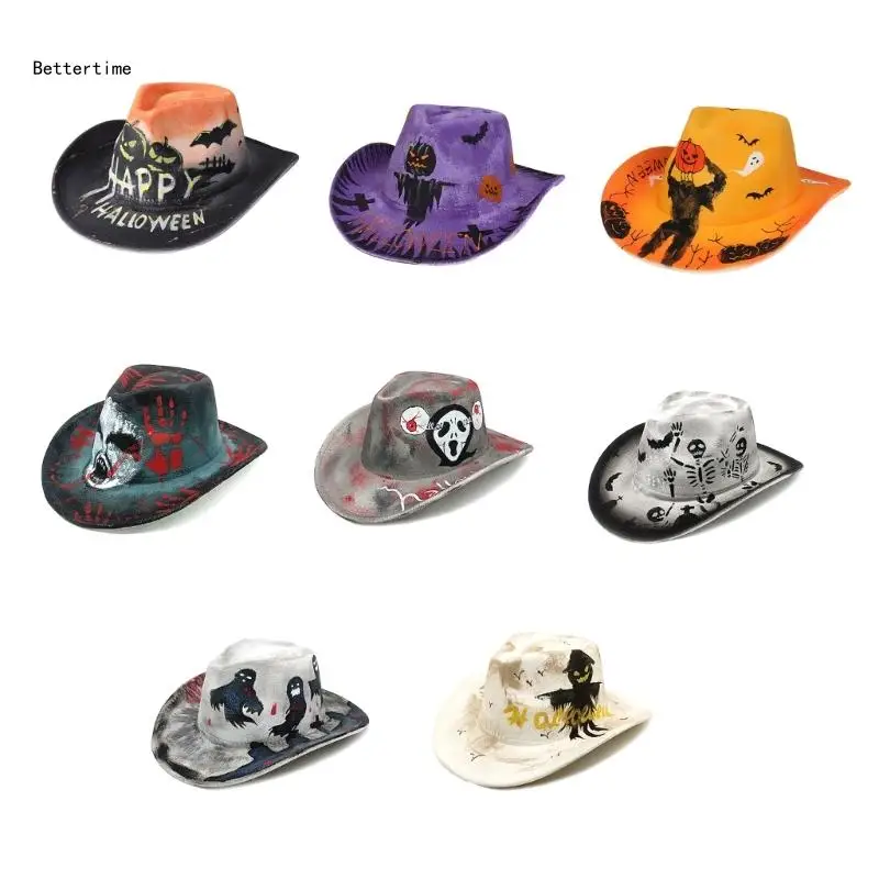B36D ковбойская шляпа с жутким черепом, головной убор в стиле панк для Хэллоуина, головной убор для девочек и мальчиков
B36D ковбойская шляпа с жутким черепом, головной убор в стиле панк для Хэллоуина, головной убор для девочек и мальчиков