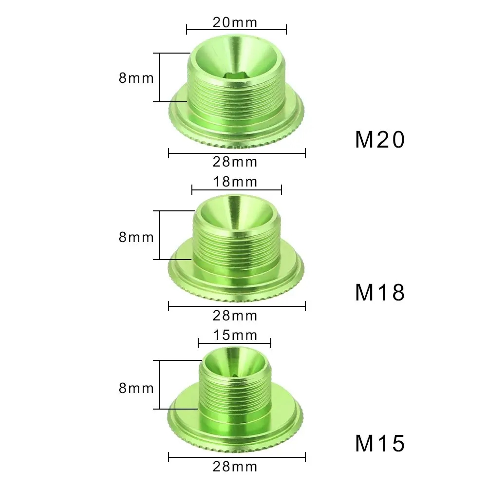 Крышка кривошипа для горного велосипеда M15 M18 M20 MTB Bike CNC крышка болта велосипедные