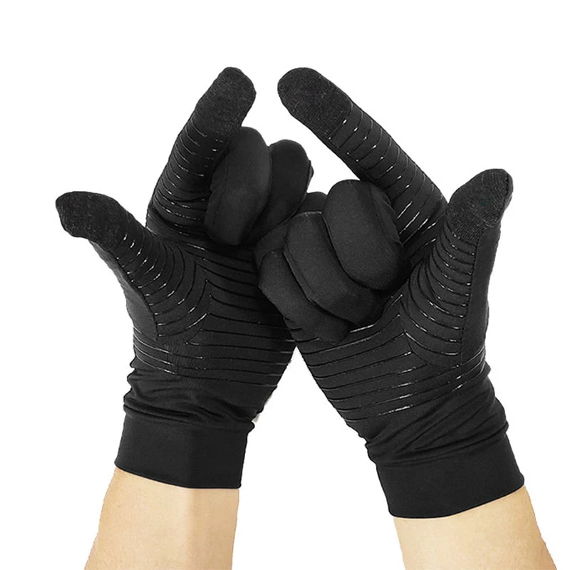 Copper Compression Arthritis Gloves Black Anti-slip Touch Screen Gloves Anti-slip Copper Fiber Elastic Mittens Cycling Gloves
Copper Compression Arthritis Gloves Black Anti-slip Touch Screen Gloves Anti-slip Copper Fiber Elastic Mittens Cycling Gloves