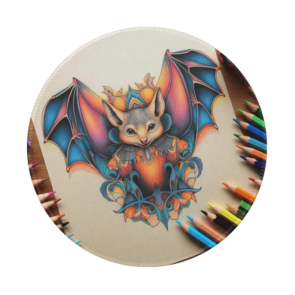 Bat Mouse Pad Colored Cartoon Pencil Art Anti-Slip High Quality Mousepad Photo Office Rubber Vintage Mouse Mat
Bat Mouse Pad Colored Cartoon Pencil Art Anti-Slip High Quality Mousepad Photo Office Rubber Vintage Mouse Mat