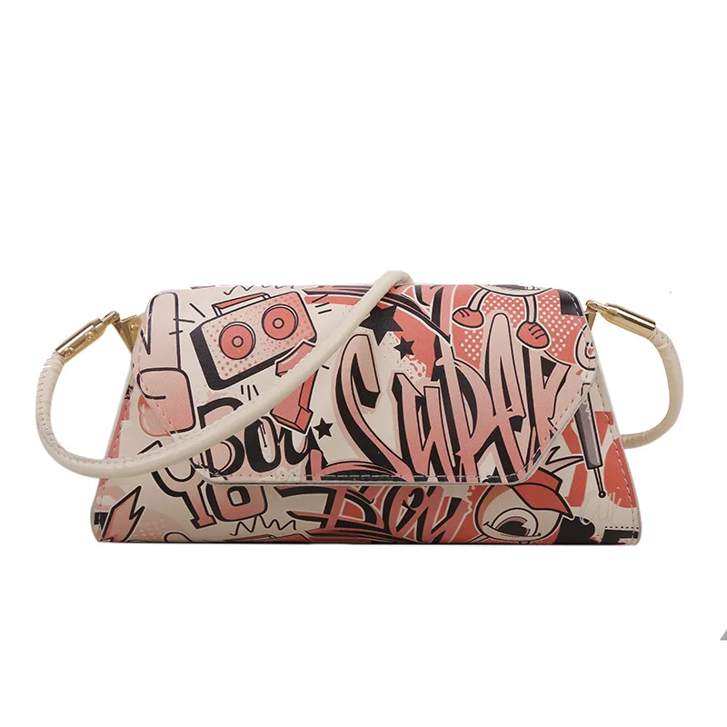 New Graffiti PU Leather Underarm Bags For Women Travel Handbag Fashion Simple Shoulder Ladies Messenger Subaxillary Bag Female
New Graffiti PU Leather Underarm Bags For Women Travel Handbag Fashion Simple Shoulder Ladies Messenger Subaxillary Bag Female