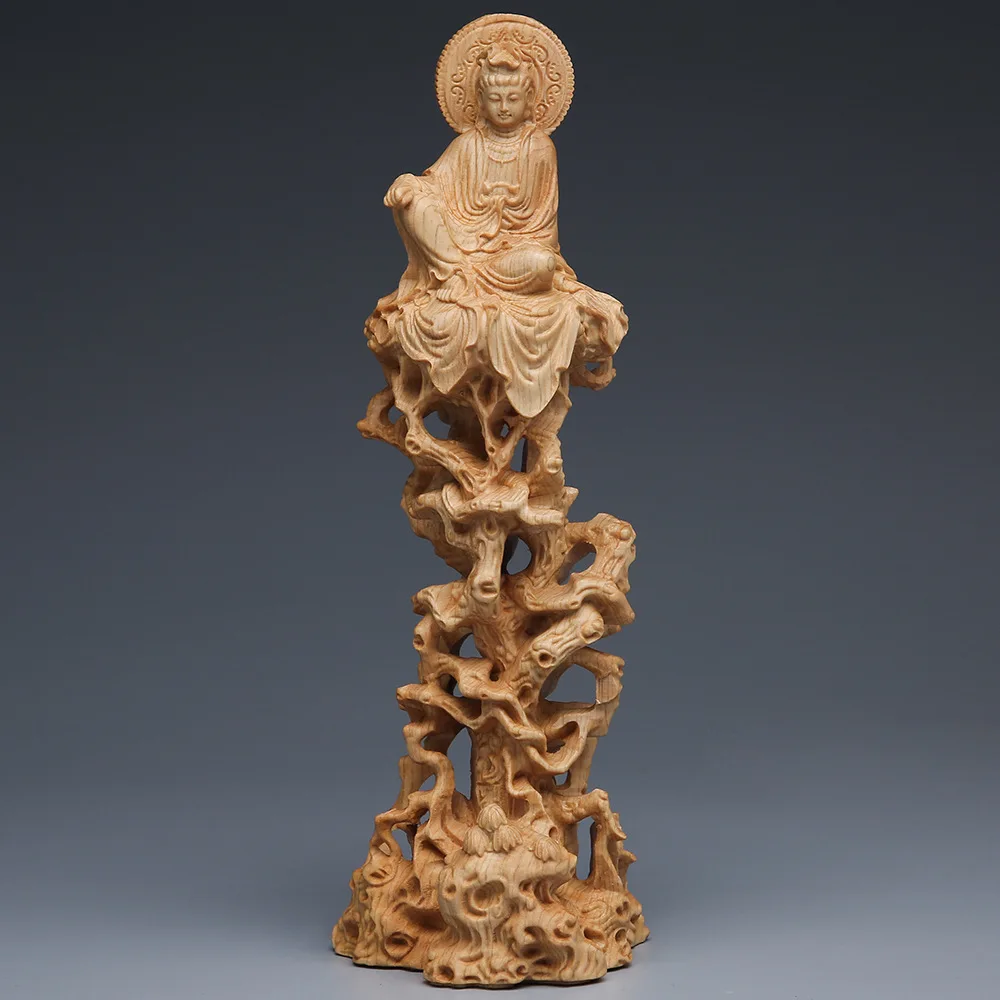 Pure natural arborvitae wood chinese hand carved Guanyin and Tree statue Home Office Room Desktop Decoration Collect Ornaments
Pure natural arborvitae wood chinese hand carved Guanyin and Tree statue Home Office Room Desktop Decoration Collect Ornaments