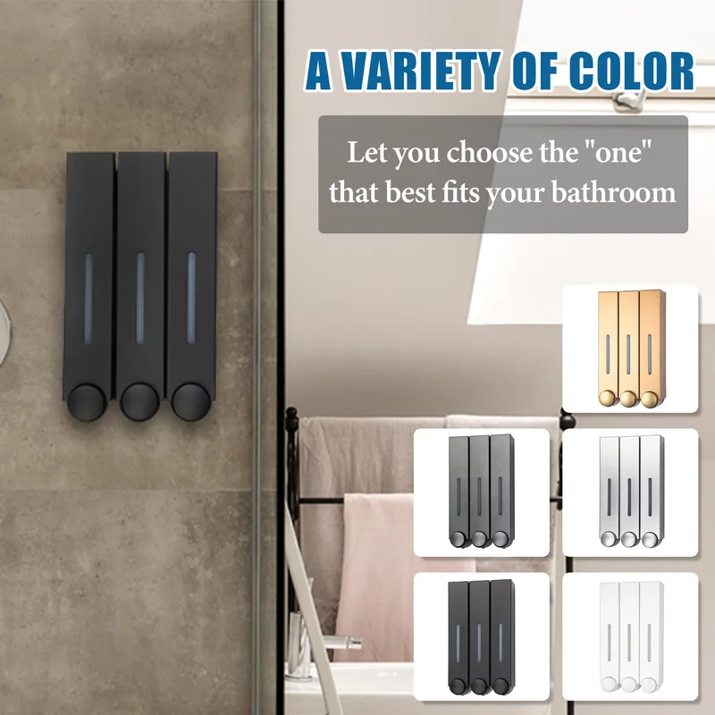 Soap Dispenser Hotel Kitchen Bathroom Manual Wall-mounted Soap Dispenser Shower Gel Shampoo Press Liquid Soap 
Soap Dispenser Hotel Kitchen Bathroom Manual Wall-mounted Soap Dispenser Shower Gel Shampoo Press Liquid Soap