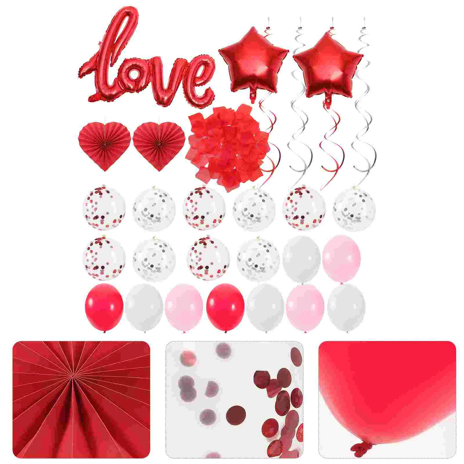 1 Set of Premium Valentine's Day Balloons Layout Balloons for Party 
1 Set of Premium Valentine's Day Balloons Layout Balloons for Party