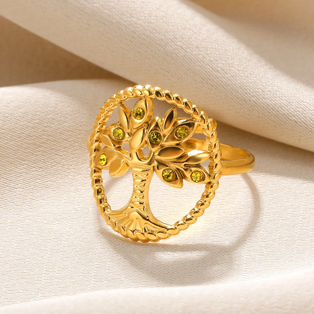 Zircon Fruit Trees Rings for Women Vintage Stainless Steel Ring Harajuku Punk Plants Jewelry Wedding Accessories Free Shipping
Zircon Fruit Trees Rings for Women Vintage Stainless Steel Ring Harajuku Punk Plants Jewelry Wedding Accessories Free Shipping