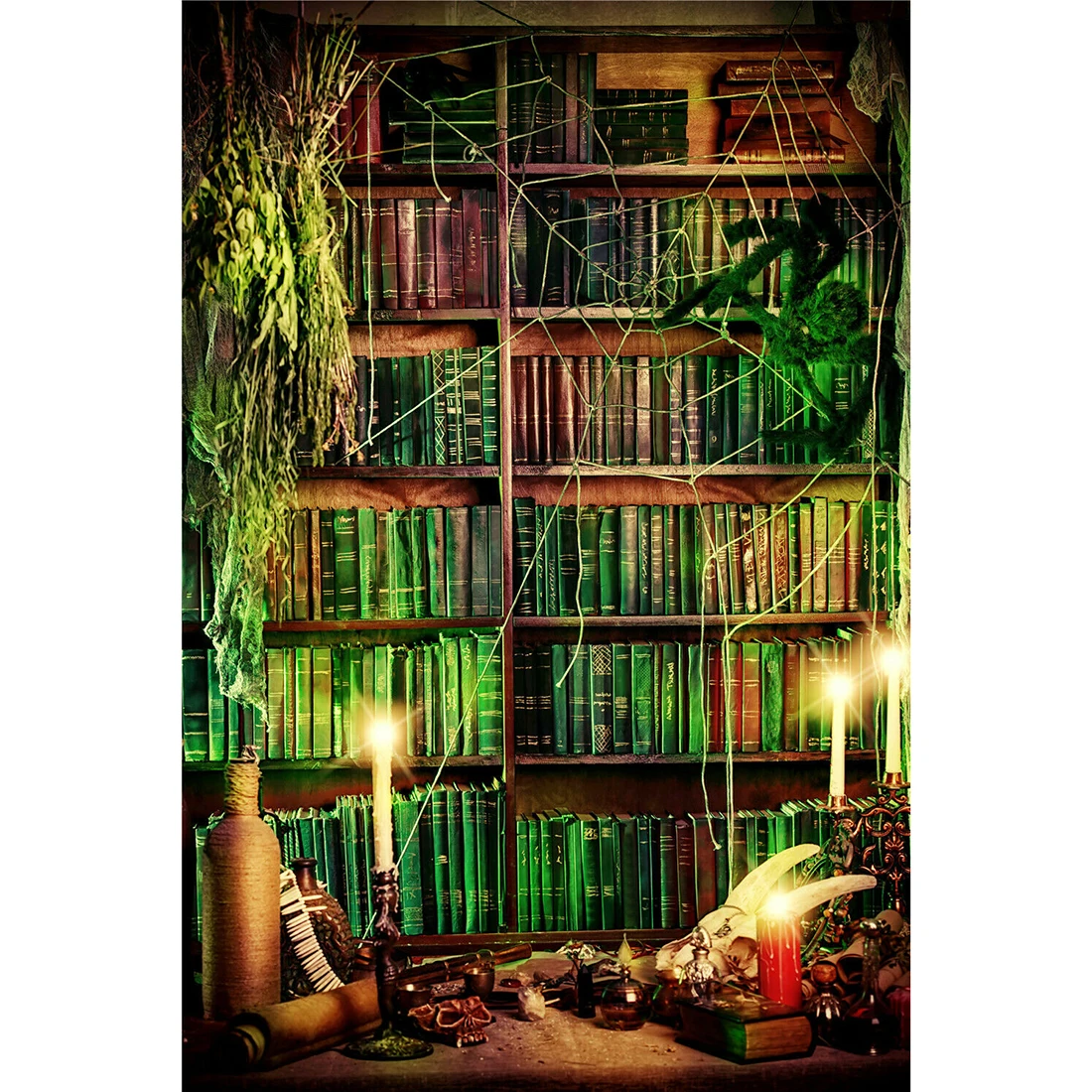 Halloween Magic Bookshelf Old Library Photography Backdrop Books Spider Web Party Photo Booth Background for Kids Portrait Shoot
Halloween Magic Bookshelf Old Library Photography Backdrop Books Spider Web Party Photo Booth Background for Kids Portrait Shoot