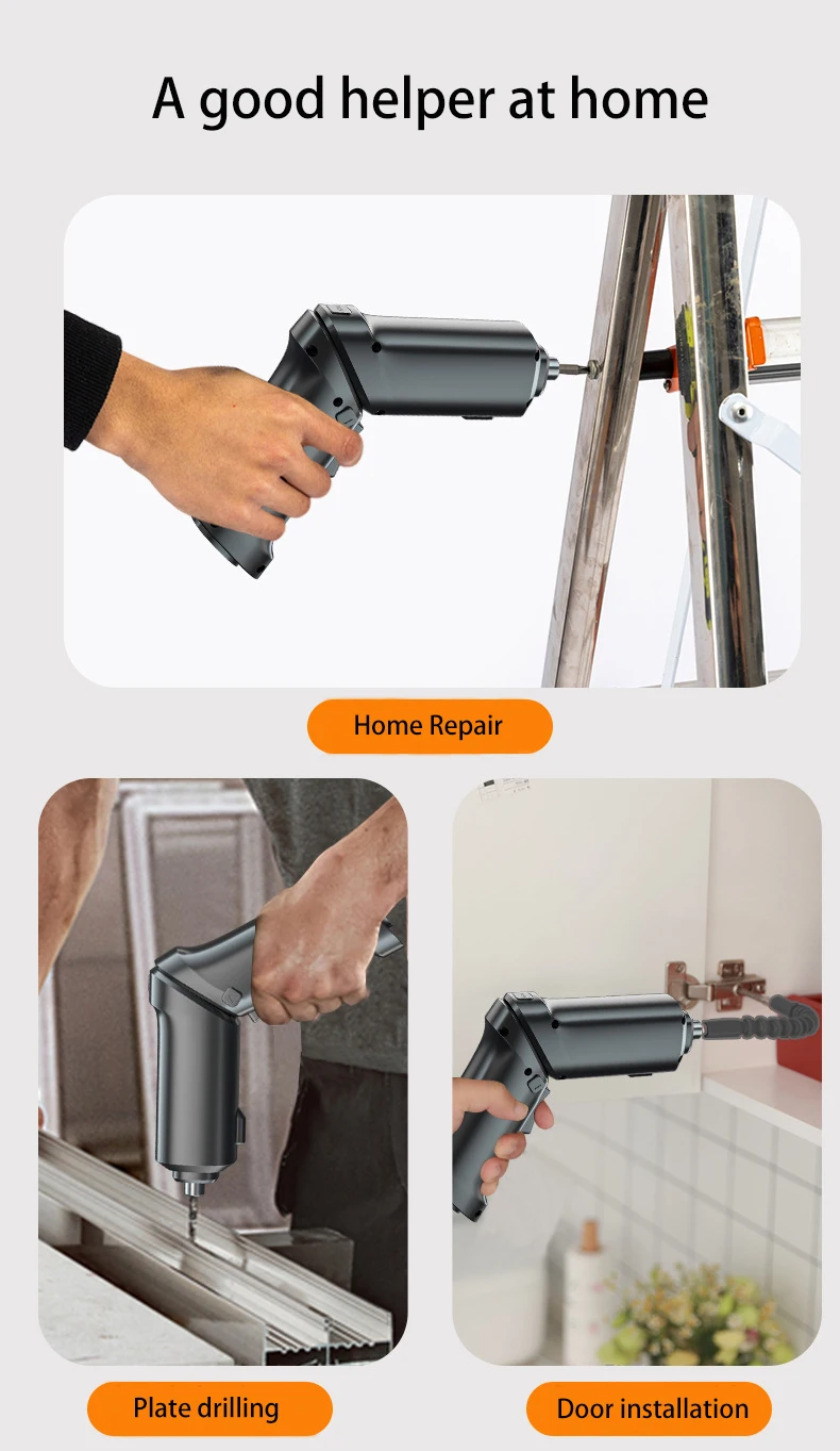 Cordless Drill 2022 New High-end Lithium Battery Screwdriver Rechargeable Multi-function Folding Electric Screwdriver Mini Power
Cordless Drill 2022 New High-end Lithium Battery Screwdriver Rechargeable Multi-function Folding Electric Screwdriver Mini Power