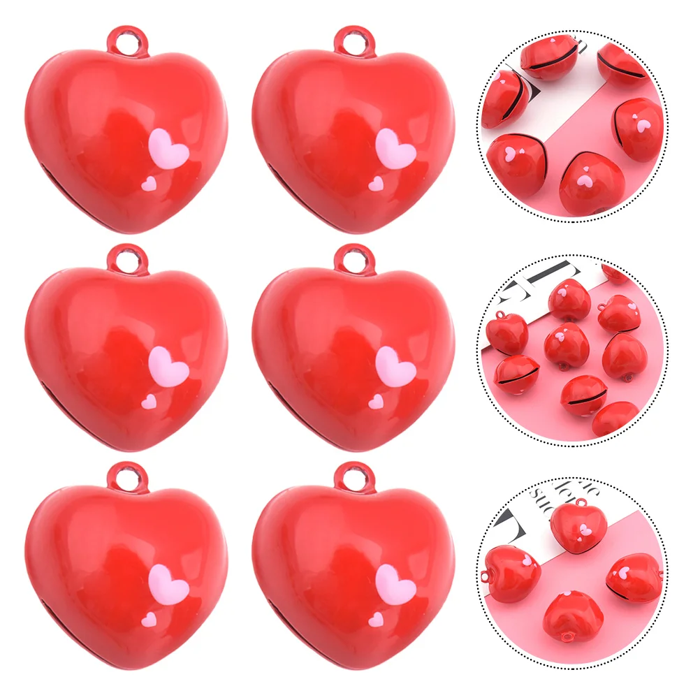 6Pcs Bell Charms Creative Heart Shape Portable Adorable Jewelry Accessory DIY Bell Charms Pendant Charms for Party Daily
6Pcs Bell Charms Creative Heart Shape Portable Adorable Jewelry Accessory DIY Bell Charms Pendant Charms for Party Daily