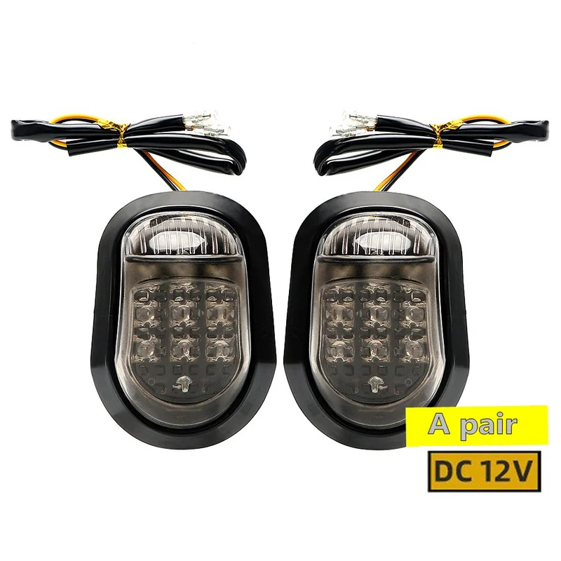 2pcs Motorbike Indicators LED Turn Signal Corner Light Flasher Lights Yellow Lighting 9 LED 12V for Honda MSX Little Monkey
2pcs Motorbike Indicators LED Turn Signal Corner Light Flasher Lights Yellow Lighting 9 LED 12V for Honda MSX Little Monkey