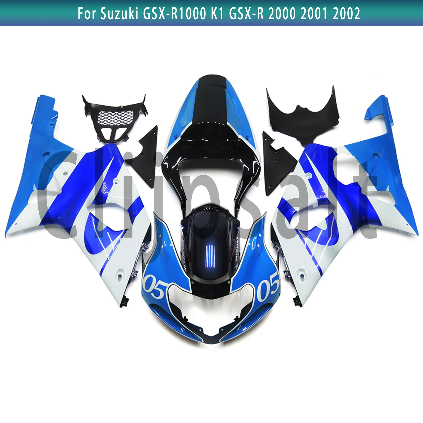 Для Suzuki GSX-R1000 K1 GSX-R 2000 gsx1000r 2001 2002 комплект обтекателей для мотоцикла кузова