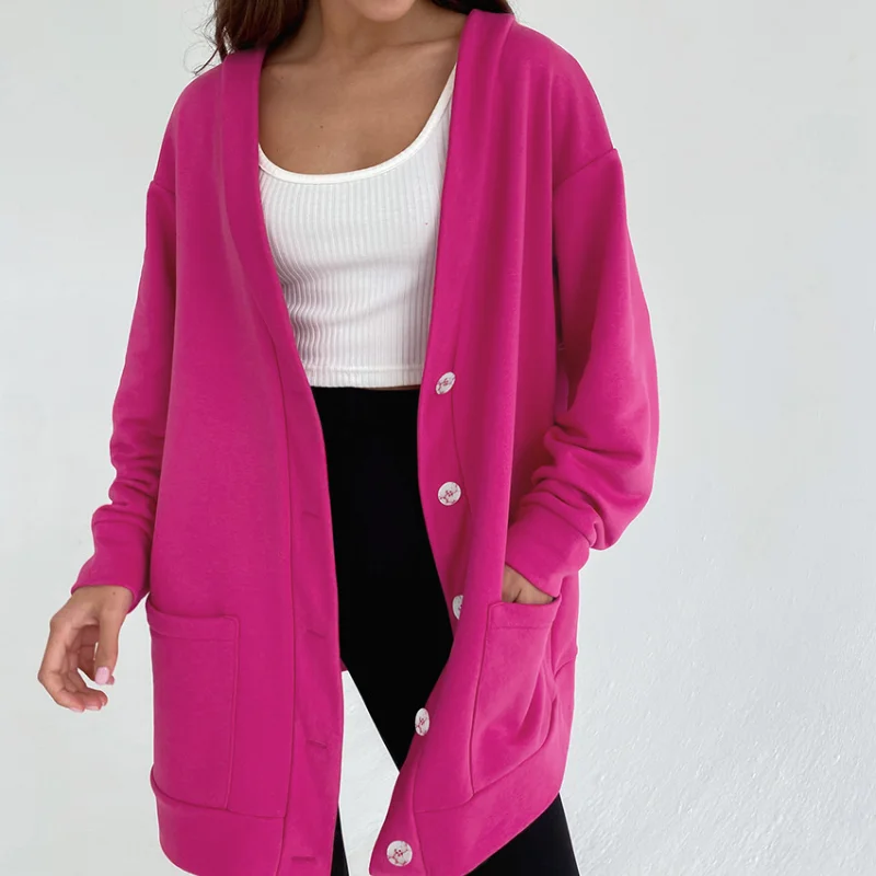 Loose Solid Women's Chic Cardigan Sweaters Spring Female Green Cardigans Lantern Sleeve Pearl Button Fashion 2021 Autumn Outwear
Loose Solid Women's Chic Cardigan Sweaters Spring Female Green Cardigans Lantern Sleeve Pearl Button Fashion 2021 Autumn Outwear