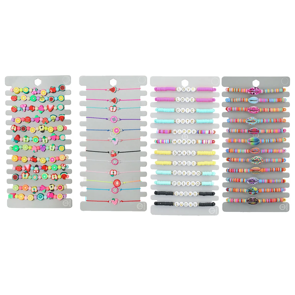 12PCS Colorful Fruit Polymer Clay Beads Boho Shell Letter Beaded Charms Braid Rope Bracelets Adjustable for Women Jewelry Gifts
12PCS Colorful Fruit Polymer Clay Beads Boho Shell Letter Beaded Charms Braid Rope Bracelets Adjustable for Women Jewelry Gifts