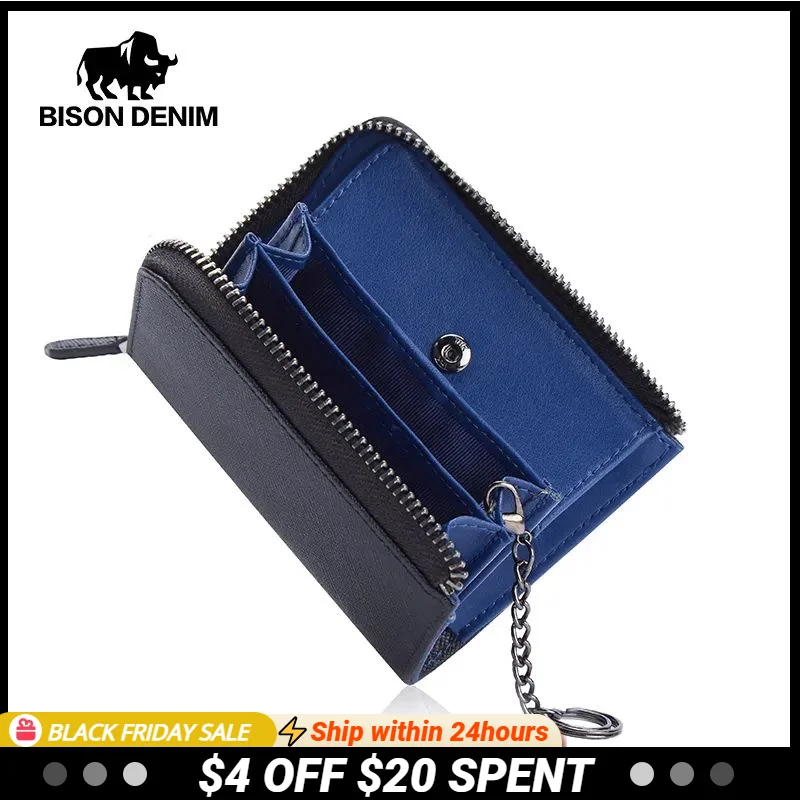 BISONDENIM Genuine Leather Men Wallets High Quality Zipper Short Desigh Card Holder Male Purse Vintage Coin Holder Men Wallets
BISONDENIM Genuine Leather Men Wallets High Quality Zipper Short Desigh Card Holder Male Purse Vintage Coin Holder Men Wallets