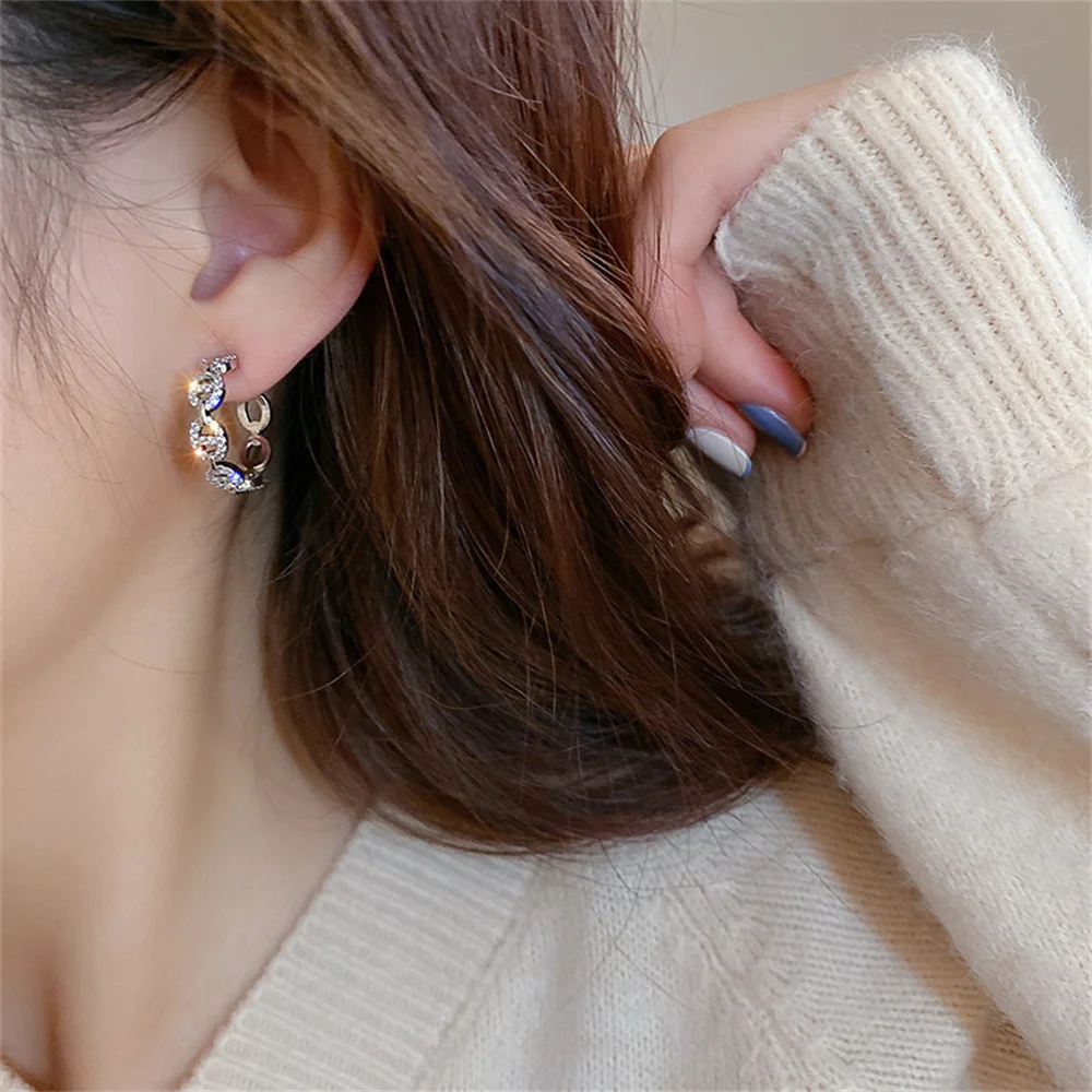 New Korean Fashion Zircon Earrings Ins Hot Style for Girl Woman Girl Shopping Wear Trend Jewelry
New Korean Fashion Zircon Earrings Ins Hot Style for Girl Woman Girl Shopping Wear Trend Jewelry