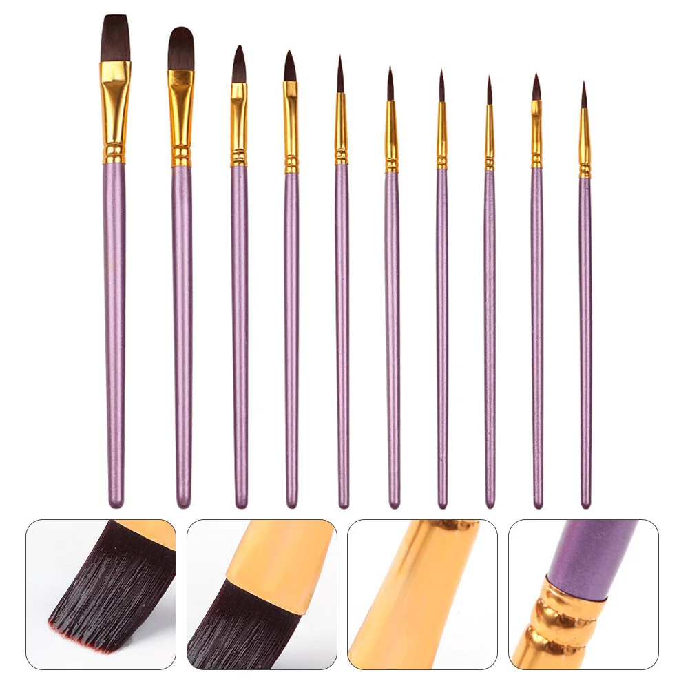 10 PCS Paintbrush Oil Painting Brushes Kit Watercolor Micro Multifunctional Professional Fashion
10 PCS Paintbrush Oil Painting Brushes Kit Watercolor Micro Multifunctional Professional Fashion