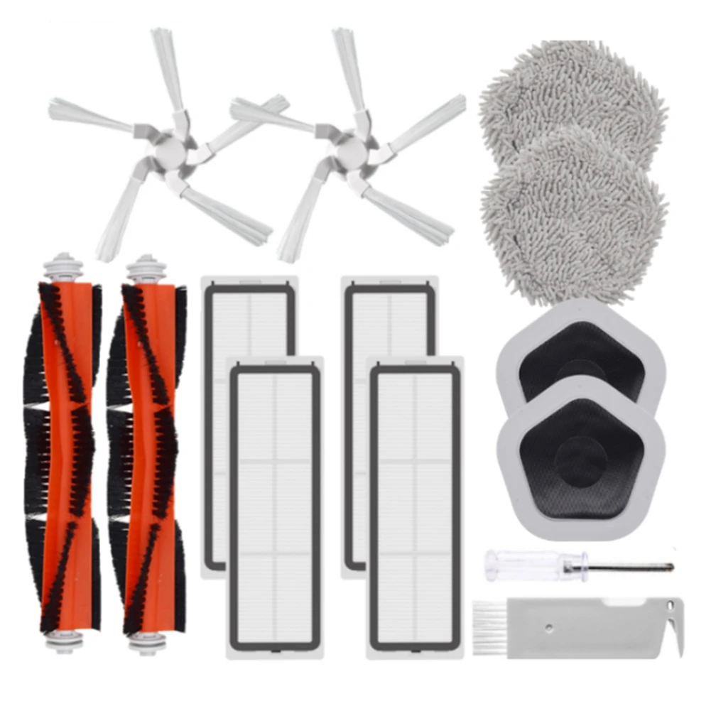 14Pcs for XiaoMi Dreame Bot W10&W10 Pro Robot Vacuum Cleaner Main Side Brush HEPA Filter Mop Cloth and Mop Holder A
14Pcs for XiaoMi Dreame Bot W10&W10 Pro Robot Vacuum Cleaner Main Side Brush HEPA Filter Mop Cloth and Mop Holder A