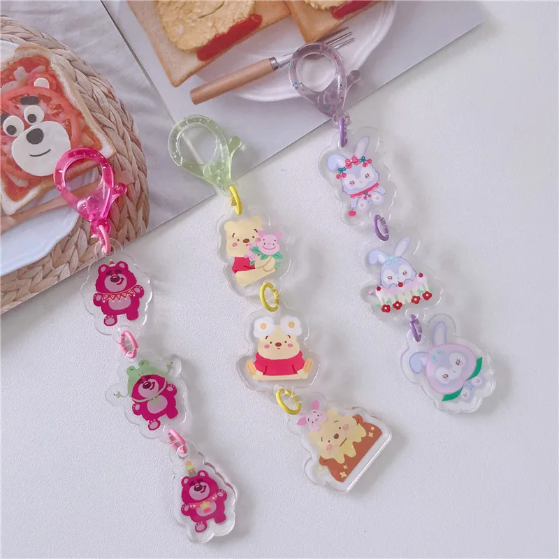 2pcs Disney Cartoon Toy Story Lotso Figure Keychain Cute Creative Pooh Bear Stellalou Key Ring Pendants Accessories Jewelry Gift
2pcs Disney Cartoon Toy Story Lotso Figure Keychain Cute Creative Pooh Bear Stellalou Key Ring Pendants Accessories Jewelry Gift
