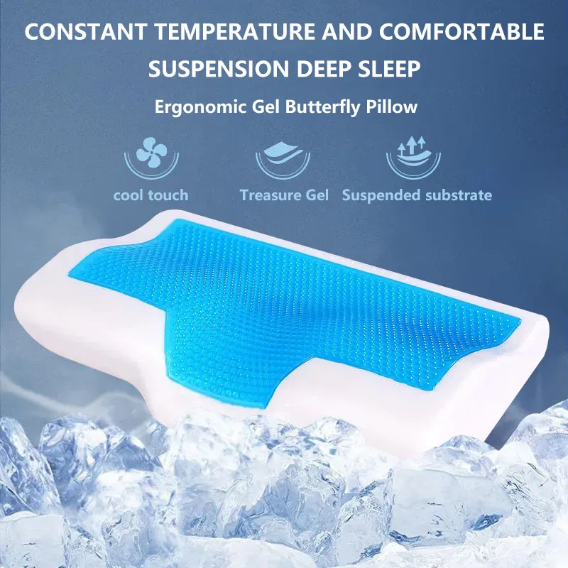 Butterfly Memory Foam Gel Pillow Summer Ice Cooling Health Cervical Protect Massage Orthopedic Pillows Comfort For Home Beddings
Butterfly Memory Foam Gel Pillow Summer Ice Cooling Health Cervical Protect Massage Orthopedic Pillows Comfort For Home Beddings