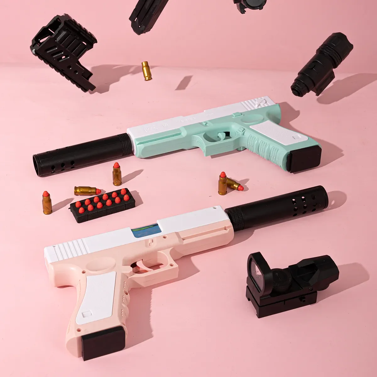 Игрушечный пистолет Glock, мягкая пуля, пистолет, пистолет для выброса, ручной пистолет, пластиковая модель, для детей и взрослых, для игр на открытом воздухе
Игрушечный пистолет Glock, мягкая пуля, пистолет, пистолет для выброса, ручной пистолет, пластиковая модель, для детей и взрослых, для игр на открытом воздухе
