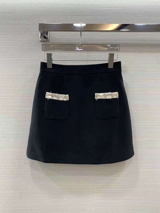 2023 new women fashion sexy casual sequins beaded pocket simple slim skirt versatile skirt 403
2023 new women fashion sexy casual sequins beaded pocket simple slim skirt versatile skirt 403