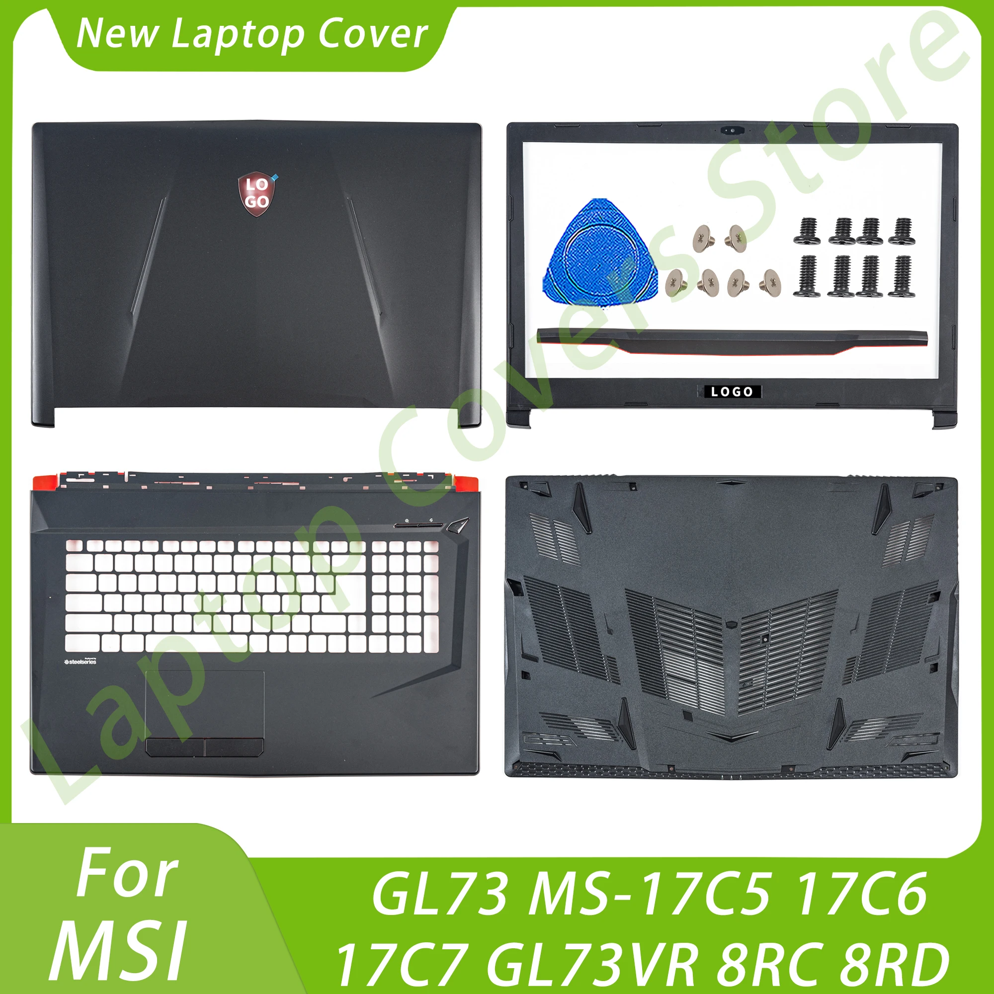 Black Laptop Housing Cases For MSI GL73 MS-17C5 17C6 17C7 GL73VR 8RC 8RD LCD Back Cover Bezel Palmrest Bottom Case Replace 17.3'
Black Laptop Housing Cases For MSI GL73 MS-17C5 17C6 17C7 GL73VR 8RC 8RD LCD Back Cover Bezel Palmrest Bottom Case Replace 17.3'
