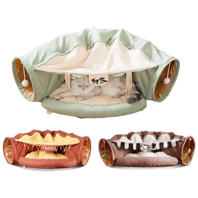 2-in-1 Cat Bed Play Tunnel Pet Collapsible Interactive Toy with Plush Ball Indoor Mobile Tunnels Tube for Cat Puppy Pet Supplies
2-in-1 Cat Bed Play Tunnel Pet Collapsible Interactive Toy with Plush Ball Indoor Mobile Tunnels Tube for Cat Puppy Pet Supplies