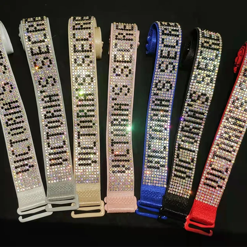 Women's diamond bra strap underwear accessories strap blingbling inlaid alphabet masonry strap shoulder strap 2*40cm
Women's diamond bra strap underwear accessories strap blingbling inlaid alphabet masonry strap shoulder strap 2*40cm