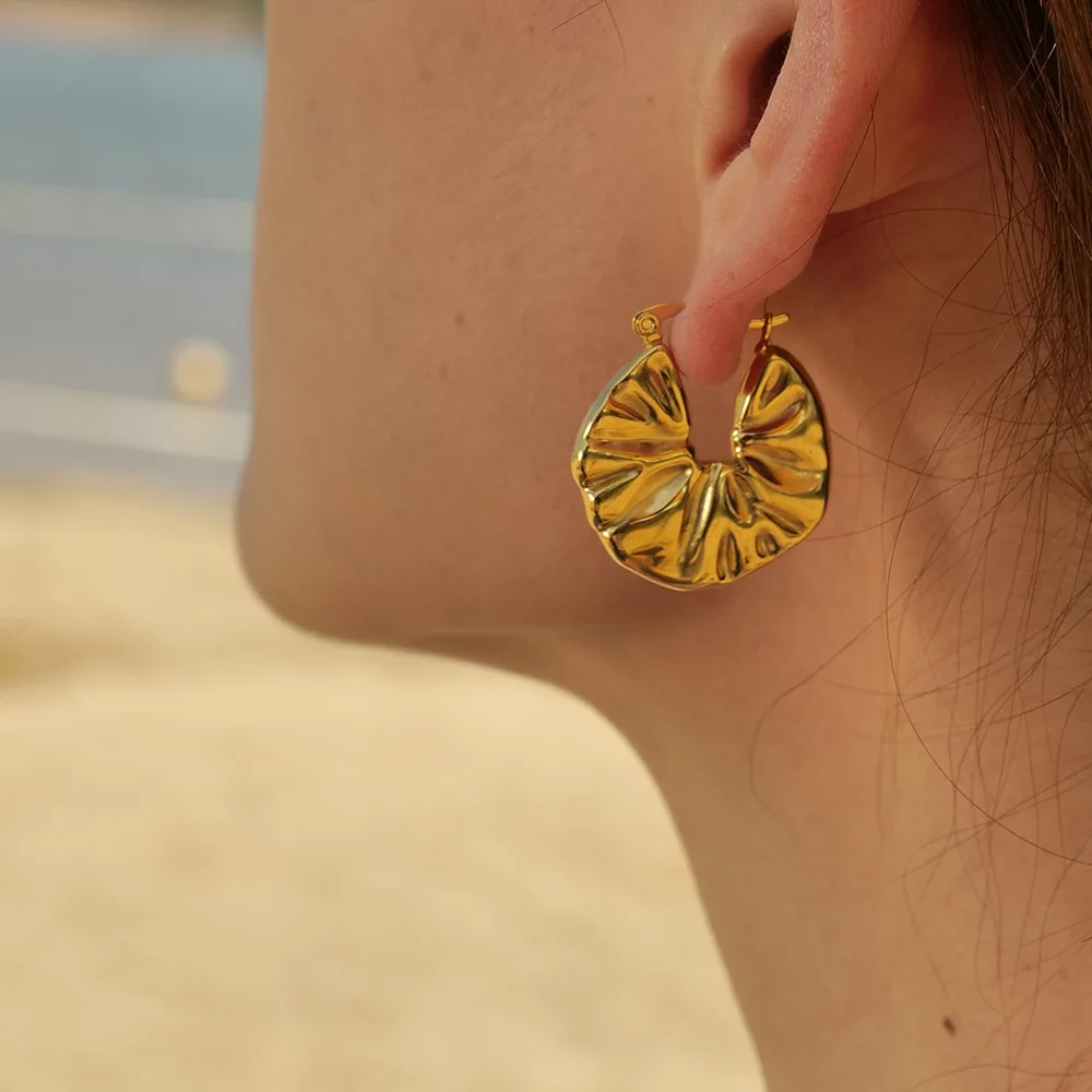 Hot Sale Gift Leaf Stainless Steel Earrings Fashion Lightweight Pleated Earrings Party Earrings Jewelry 2023 New Jewelry
Hot Sale Gift Leaf Stainless Steel Earrings Fashion Lightweight Pleated Earrings Party Earrings Jewelry 2023 New Jewelry