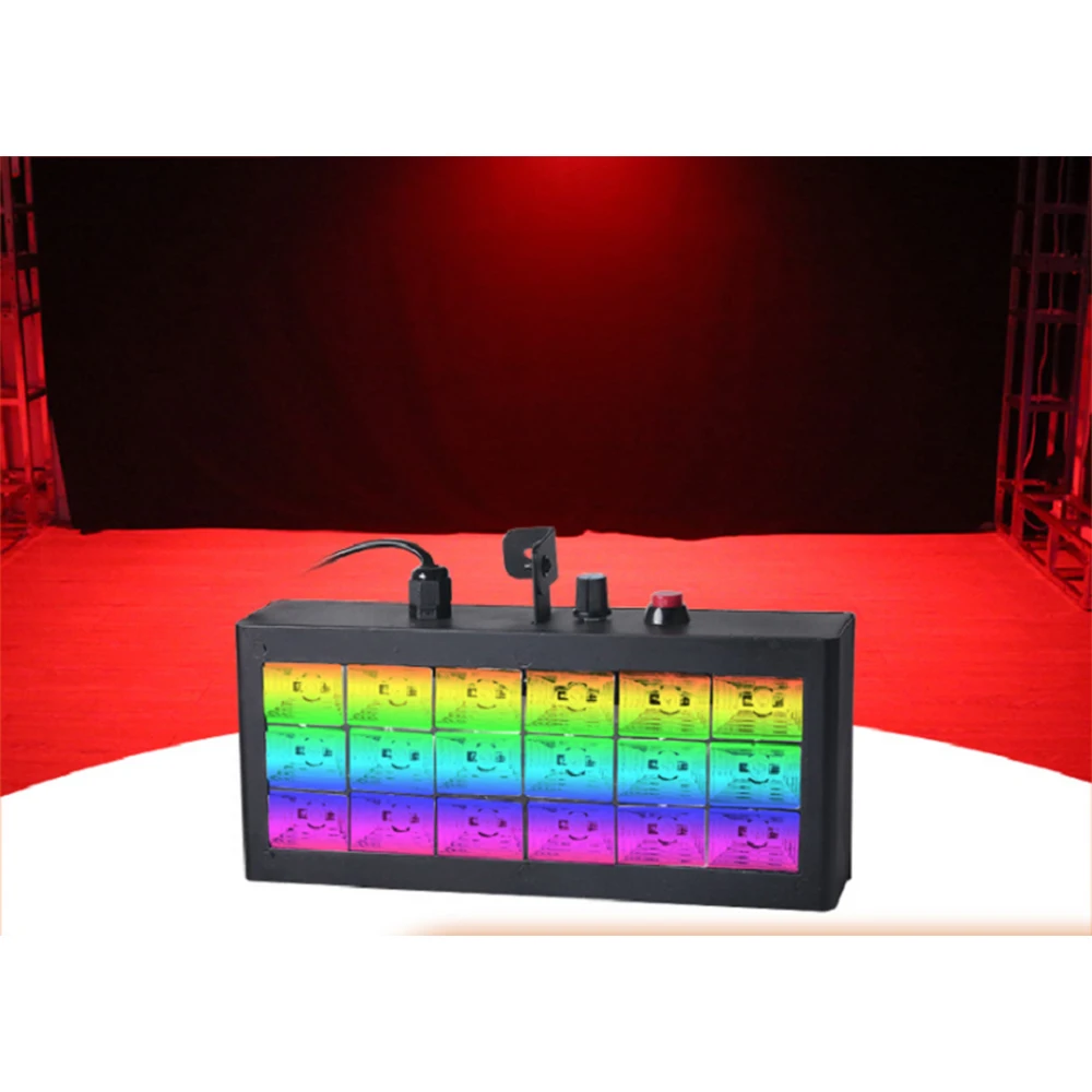 Голосовое управление led KTV control 18*1W RGB одиночный цветной светодиодный стробоскосветильник для флэш-бара 
Голосовое управление led KTV control 18*1W RGB одиночный цветной светодиодный стробоскосветильник для флэш-бара