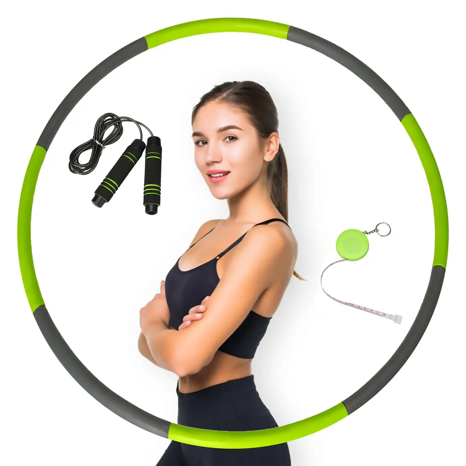 8 Sections Portable Detachable Sport Hoops Exercise Fitness Gym Tool Hoop Weight Loss Waist Trainer Ring Workout Equipment
8 Sections Portable Detachable Sport Hoops Exercise Fitness Gym Tool Hoop Weight Loss Waist Trainer Ring Workout Equipment