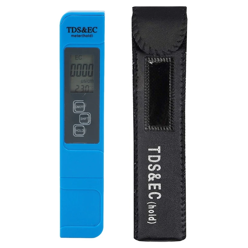 TDS EC Meter Temperature Tester Pen 3 In 1 Function Conductivity Water Quality Measurement Tool TDS EC Tester 0-9990 Ppm 15%
TDS EC Meter Temperature Tester Pen 3 In 1 Function Conductivity Water Quality Measurement Tool TDS EC Tester 0-9990 Ppm 15%