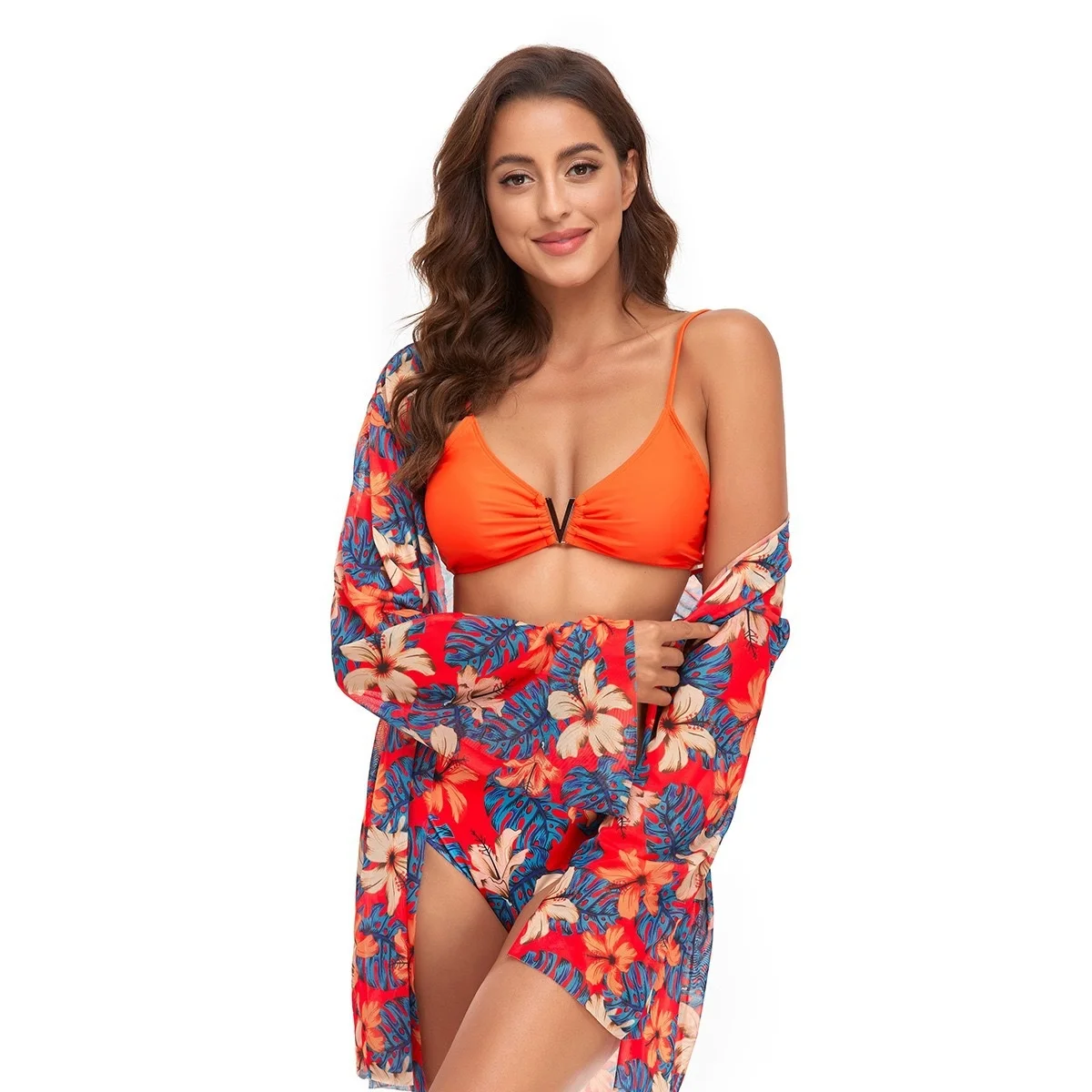 Three Pieces Bikini Sets Women Sexy Floral Print Cover Up 2022 Swimwear V Neck Swimsuit Bathing Suit Beachwear Swimming Biquini
Three Pieces Bikini Sets Women Sexy Floral Print Cover Up 2022 Swimwear V Neck Swimsuit Bathing Suit Beachwear Swimming Biquini