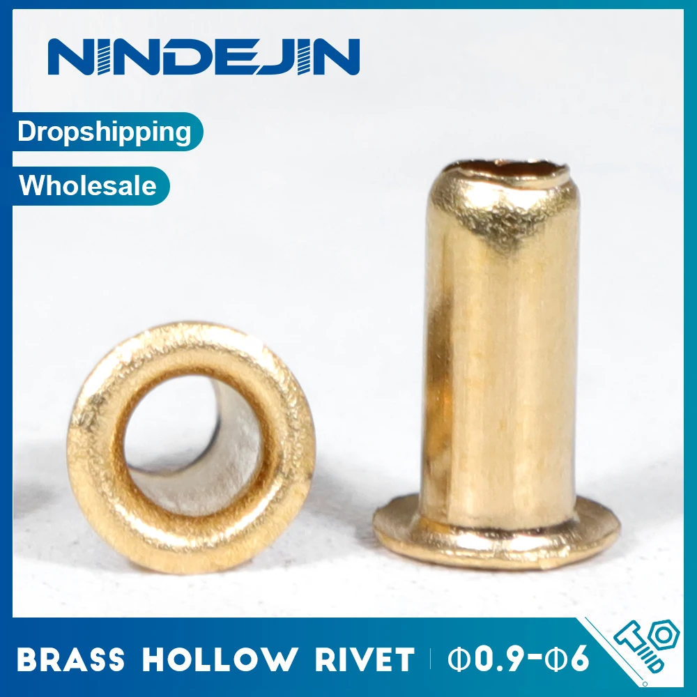 Медные трубчатые заклепки NINDEJIN M0.9-M6
Медные трубчатые заклепки NINDEJIN M0.9-M6