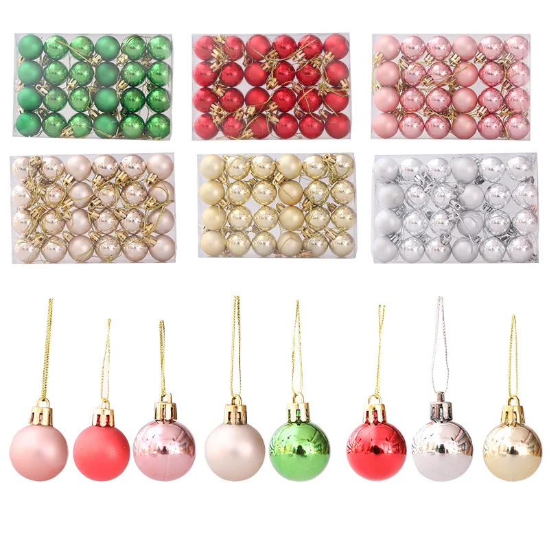 Christmas Balls Xmas Ornaments Hanging Pendant 24Pcs 3cm Ball New Year Christmas Tree Decorations Christmas Decorations for Home
Christmas Balls Xmas Ornaments Hanging Pendant 24Pcs 3cm Ball New Year Christmas Tree Decorations Christmas Decorations for Home