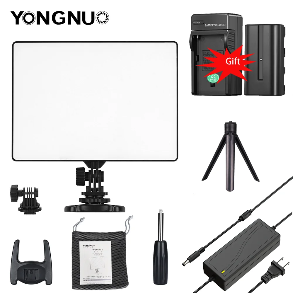 YONGNUO YN300 Air Led Video Light Photo Studio Light Camera Light Photography Lighting for Canon Nikon Pentax Sony Olympus
YONGNUO YN300 Air Led Video Light Photo Studio Light Camera Light Photography Lighting for Canon Nikon Pentax Sony Olympus