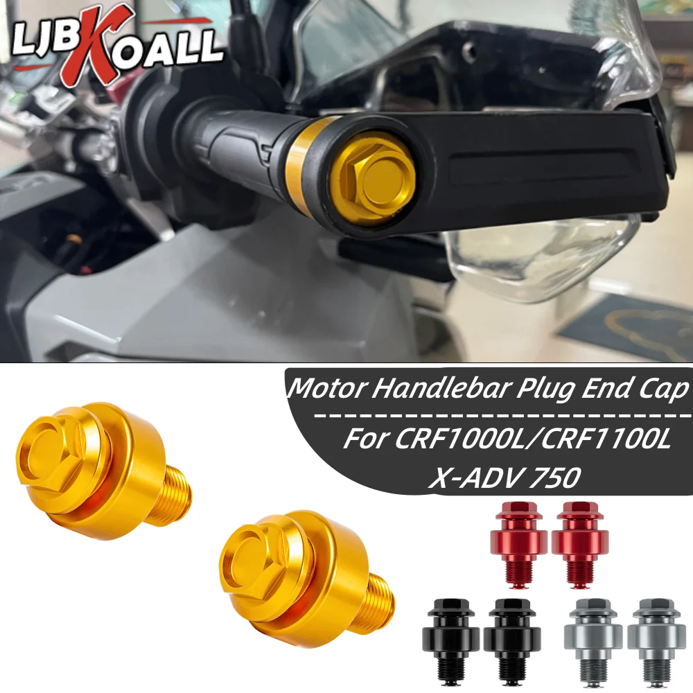 

Motorcycle Handle Ends Bar for Honda CRF1000L CRF1100L Africa Twin Adventure Sports Handlebars Grips Plug Cap X-ADV XADV 750