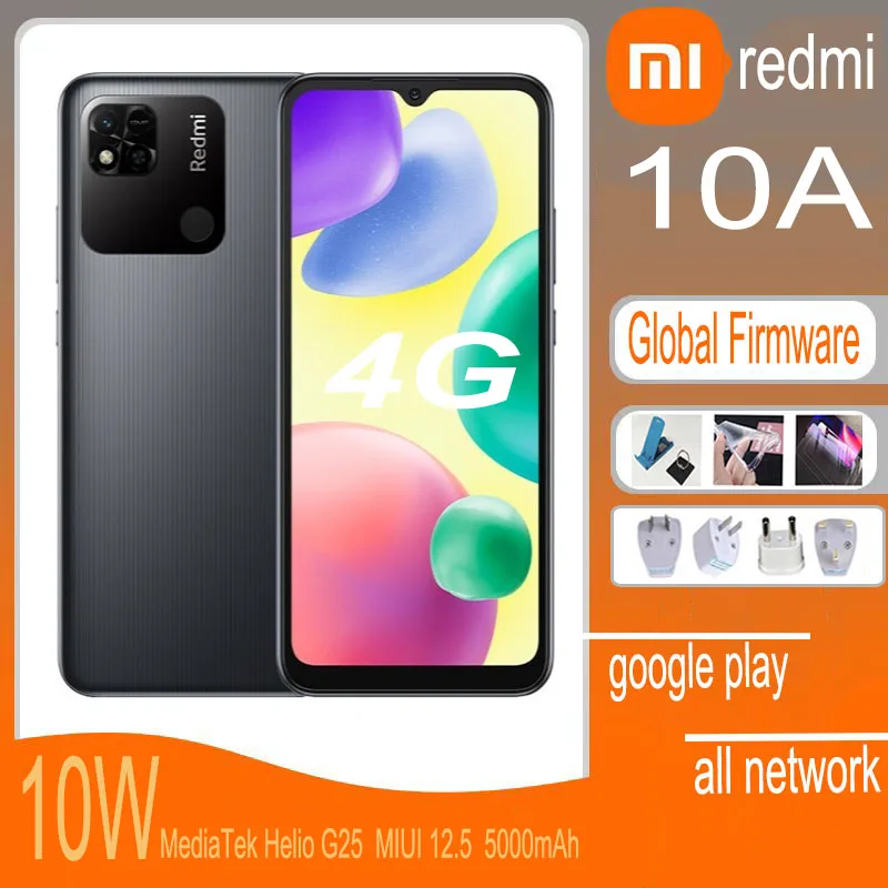 Смартфон Xiaomi Redmi 10A, 4 Гб 64 Гб/6 ГБ 128 ГБ, 6,53 дюйма, Восьмиядерный, камера 13 МП, 5000 мАч, MTK Helio G25
Смартфон Xiaomi Redmi 10A, 4 Гб 64 Гб/6 ГБ 128 ГБ, 6,53 дюйма, Восьмиядерный, камера 13 МП, 5000 мАч, MTK Helio G25