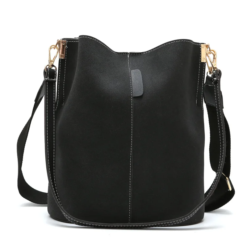 Vintage Frosted PU Leather Bucket Bag Women Solid Color Handbags Purse Female Large Shoulder Tote Bag Brand Design Messenger Bag
Vintage Frosted PU Leather Bucket Bag Women Solid Color Handbags Purse Female Large Shoulder Tote Bag Brand Design Messenger Bag