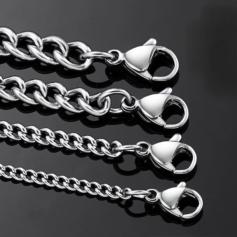 304 Titanium Steel Chain Luggage Chain Side Twist Chain Stainless Steel Necklace Jewelry Matching Chain Fashion Metal Necklace
304 Titanium Steel Chain Luggage Chain Side Twist Chain Stainless Steel Necklace Jewelry Matching Chain Fashion Metal Necklace