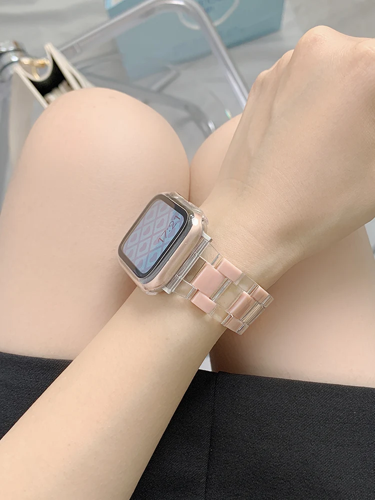 Прозрачный кубики льда из акрила ремешок из смолы для Apple Watch 41 мм 45 38 42 44 40 мм ремешок для iwatch 7 6 Аксессуары для наручных ремней
Прозрачный кубики льда из акрила ремешок из смолы для Apple Watch 41 мм 45 38 42 44 40 мм ремешок для iwatch 7 6 Аксессуары для наручных ремней