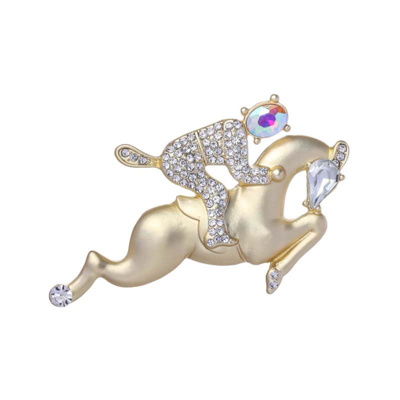 Wuli&baby Ride Horse Knight Brooches For Women Unisex 2-color Rhinestone Sports Figure Party Office Brooch Pin Gifts
Wuli&baby Ride Horse Knight Brooches For Women Unisex 2-color Rhinestone Sports Figure Party Office Brooch Pin Gifts