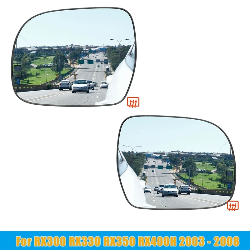 Left + Right Door Wing Side Mirror Glass Heated with Backing Plate for Lexus RX 2003 - 2008 Toyota Hilux 2005 - 2010
Left + Right Door Wing Side Mirror Glass Heated with Backing Plate for Lexus RX 2003 - 2008 Toyota Hilux 2005 - 2010