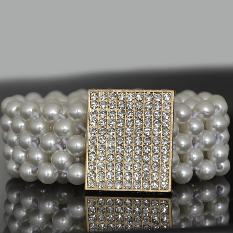 New Unique Pearl Diamond Belt Women Fashion Shiny Wide Belts Female Jeans Dress Waistband Brand Design 2022
New Unique Pearl Diamond Belt Women Fashion Shiny Wide Belts Female Jeans Dress Waistband Brand Design 2022