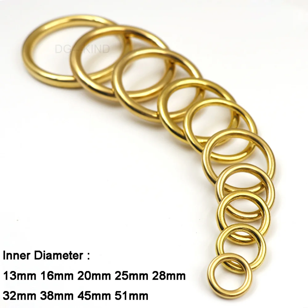 2pcs cast brass closed ring 13 16 20 25 28 32 38 45 51mm for webbing leathercraft bag strap belt buckles pet collar
2pcs cast brass closed ring 13 16 20 25 28 32 38 45 51mm for webbing leathercraft bag strap belt buckles pet collar