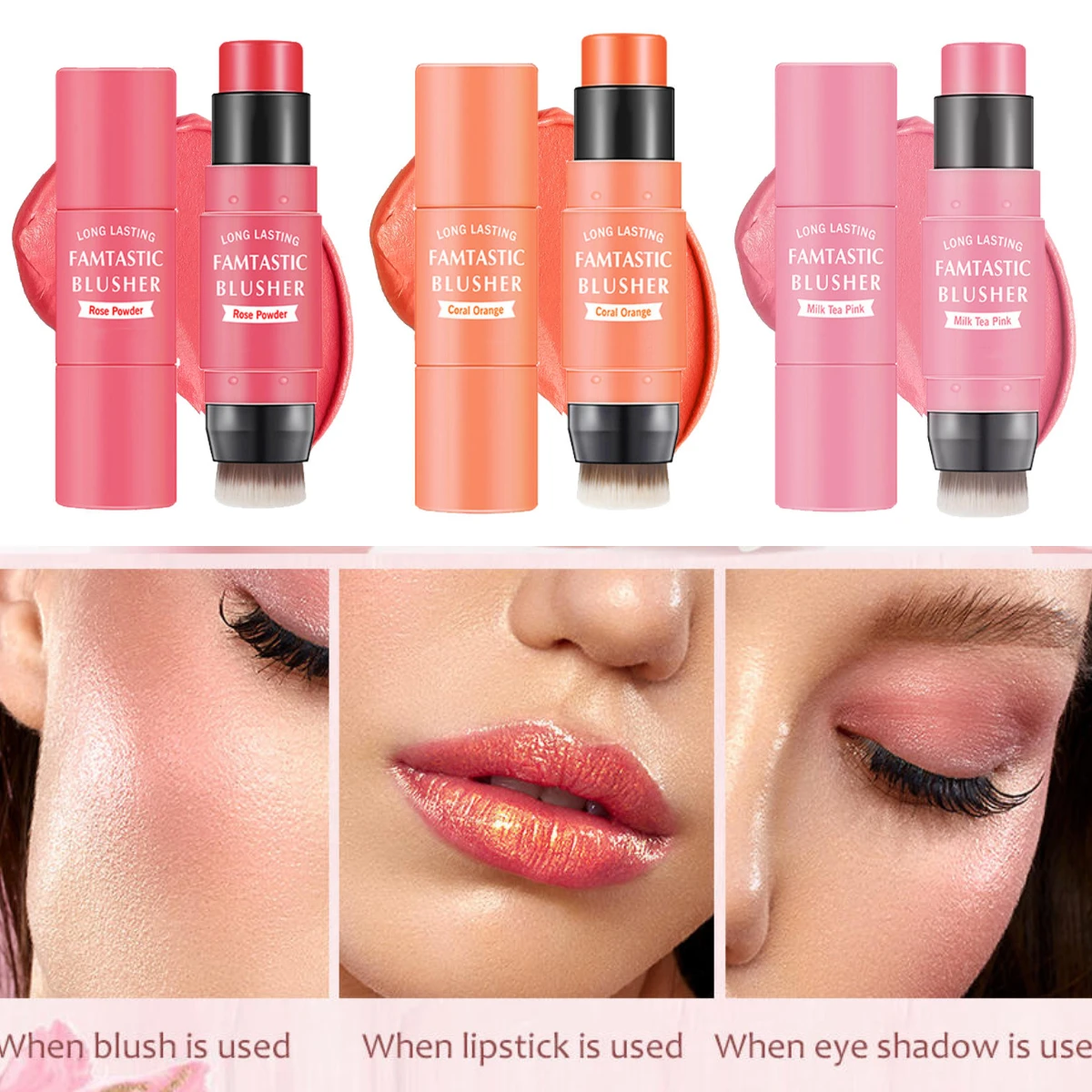 HEALLOR Double Head Blusher Stick 3 Colors Waterproof Long-lasting Facial Contour Cream Cheek Eye Makeup Blusher Women Cosmetics
HEALLOR Double Head Blusher Stick 3 Colors Waterproof Long-lasting Facial Contour Cream Cheek Eye Makeup Blusher Women Cosmetics