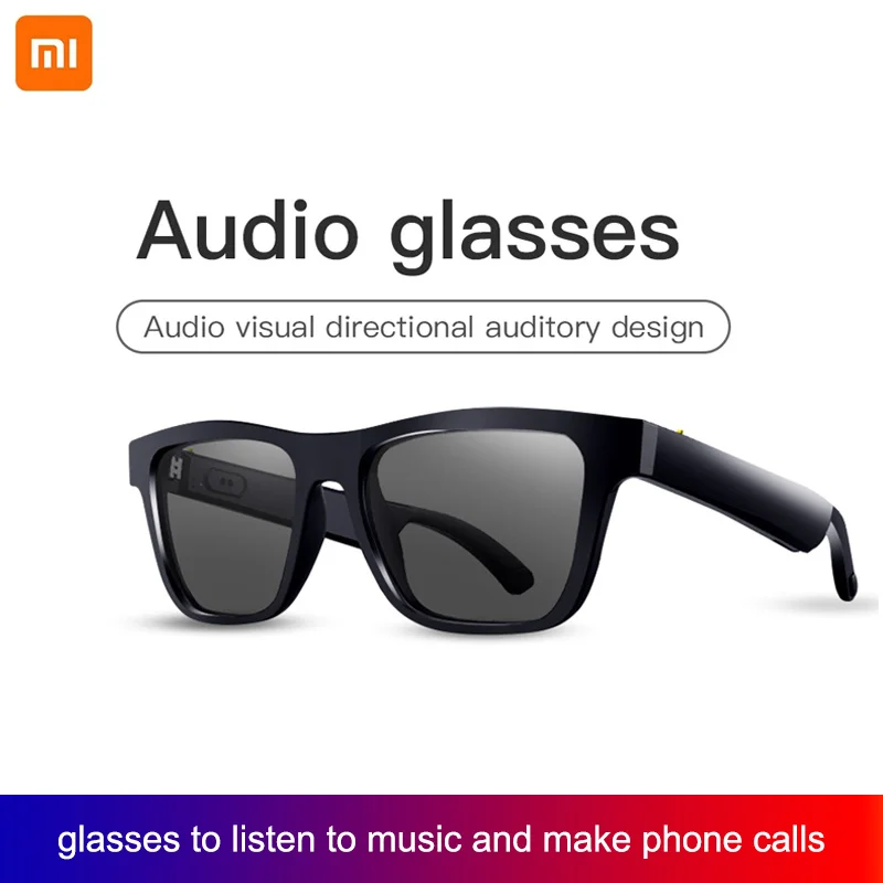 

Xiaomi Glasses Wireless Earphones Combine Smart Glasses Call Listening To Music Bluetooth Calling Sunglasses Headset Accessories