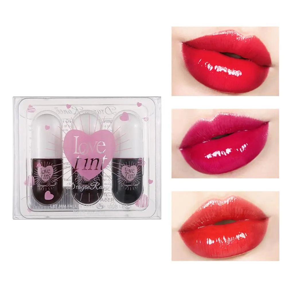 

3PC Mirror Lipstick Moisturizing Sexy Lips Plumper Long Lasting Shiny Lip Gloss Lip Tint Makeup Jelly Lip Glaze Korean Cosmetics