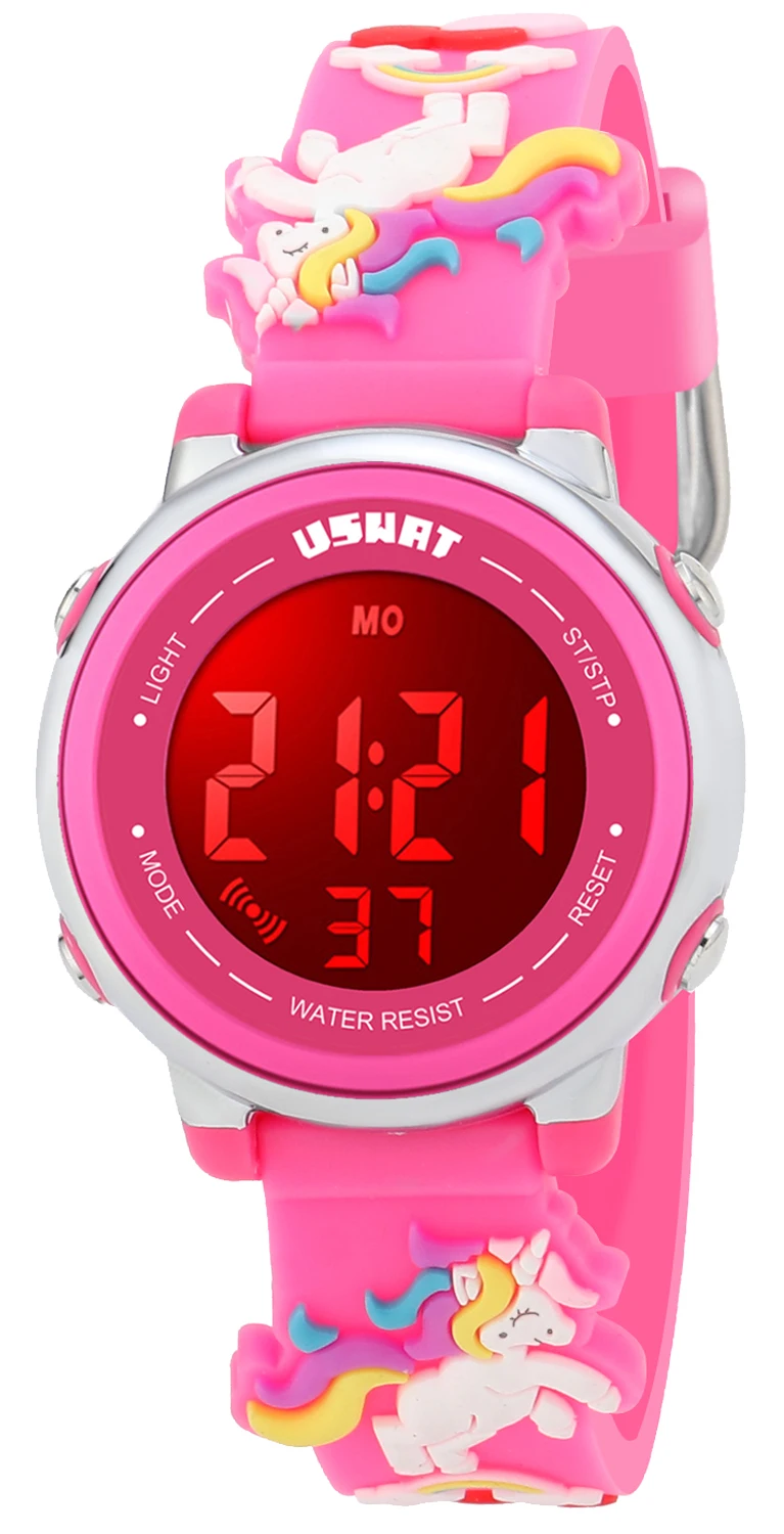 Kids Watch 3D Cartoon Toddler Wrist Digital Watch Waterproof 7 Color Lights with Alarm Stopwatch for 3-10 Year Boys Girls Little
Kids Watch 3D Cartoon Toddler Wrist Digital Watch Waterproof 7 Color Lights with Alarm Stopwatch for 3-10 Year Boys Girls Little