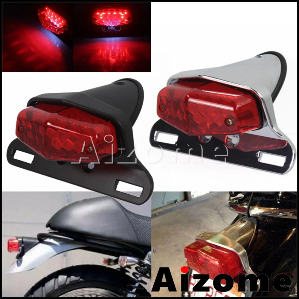 

Задний фонарь для мотоцикла, светодиодный задний стоп-сигнал в стиле ретро, для Harley, Honda, Suzuki, Yamaha, Chopper, Bobber, Cafe Racer, 12 В